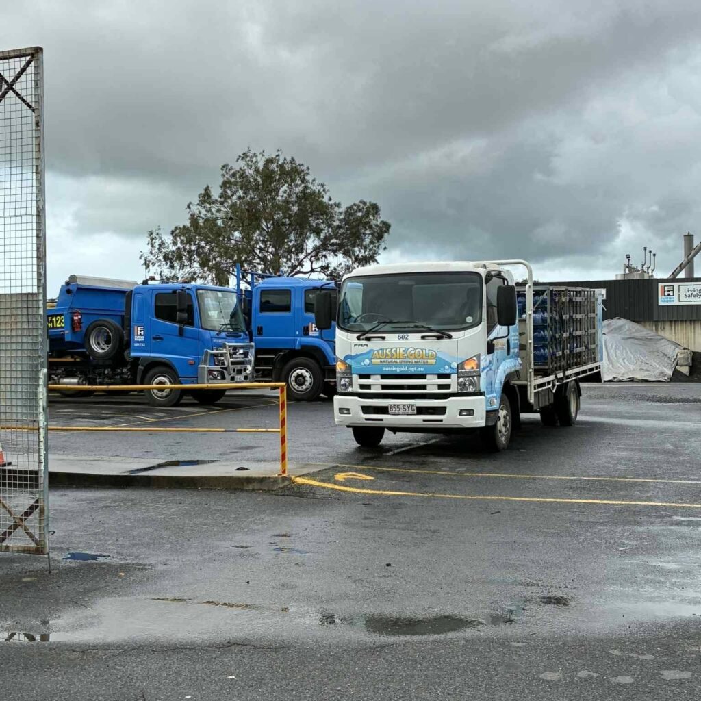 White Truck Ready for Water Delivery in Yeppoon