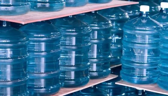 Blue Transparent Water Gallons — Spring Water Online in Capella, QLD